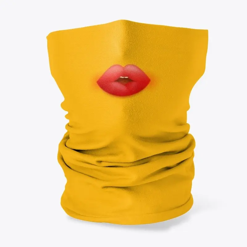 Emoji Neck Gaiter - Kissy Face 😘